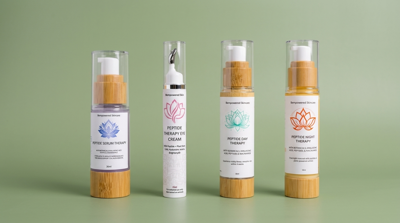 Bempowered Peptide range — sage green hero v3