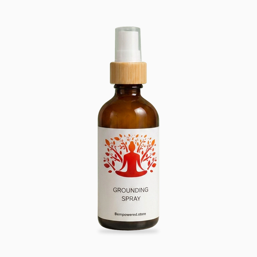 Grounding Spray on a soft white background
