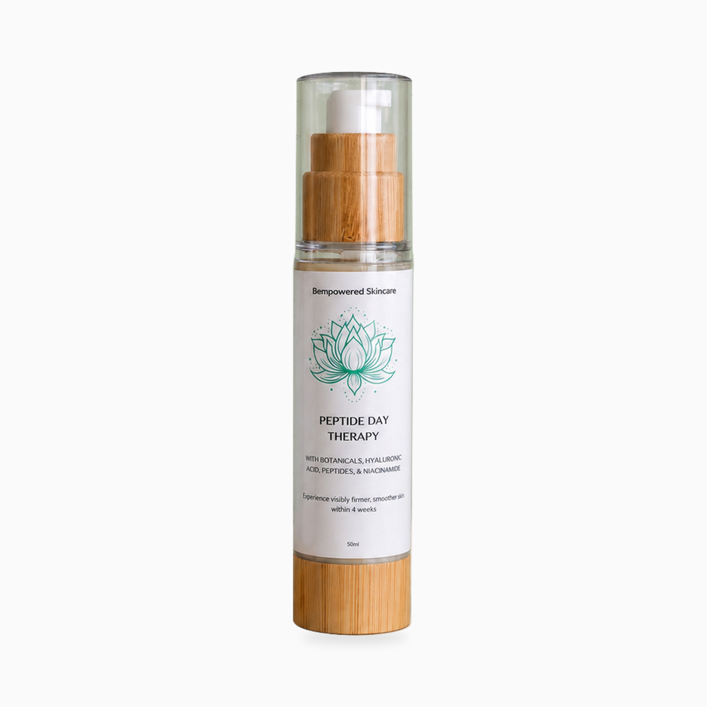 Peptide Day Therapy Cream on a soft white background