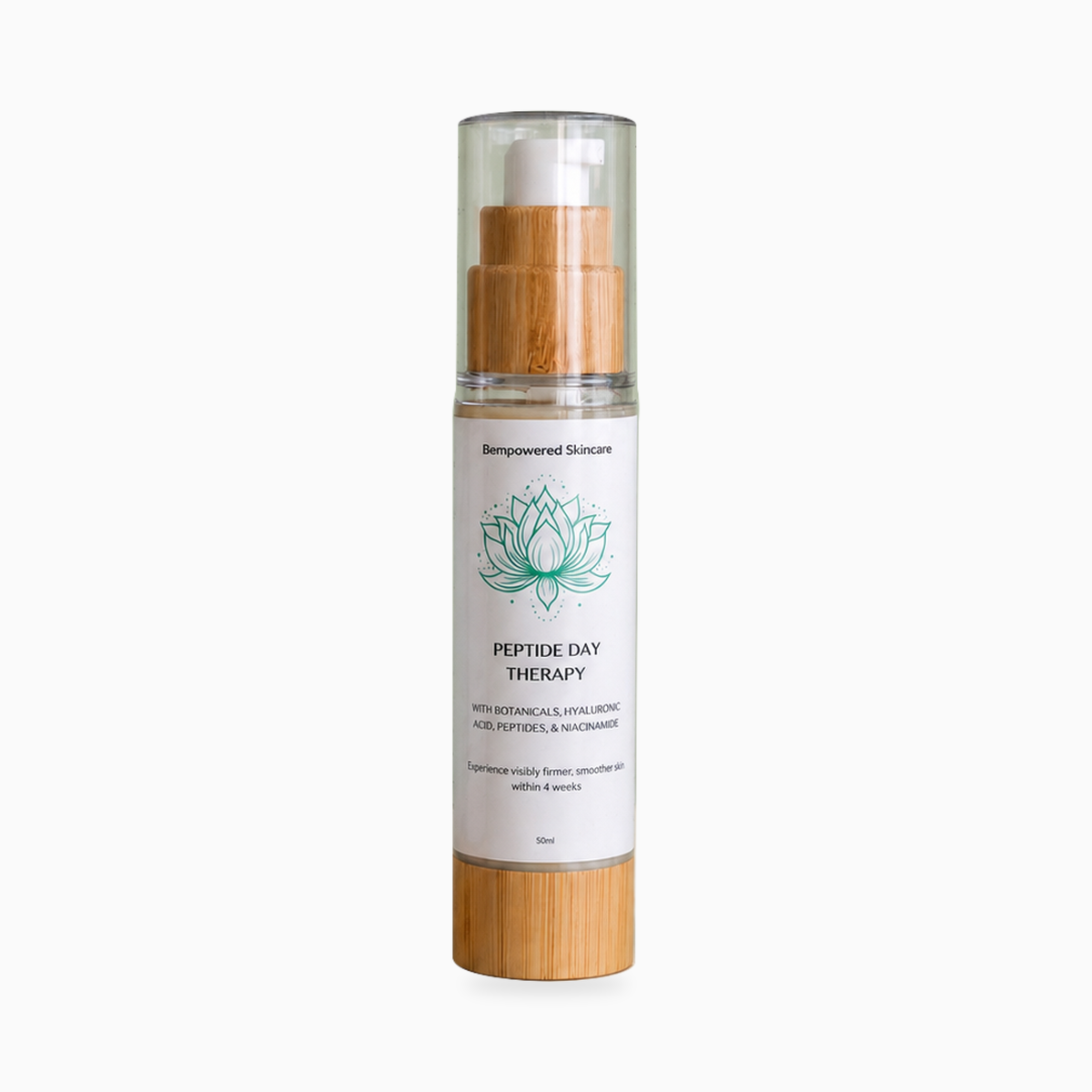 Peptide Day Therapy Cream on a soft white background
